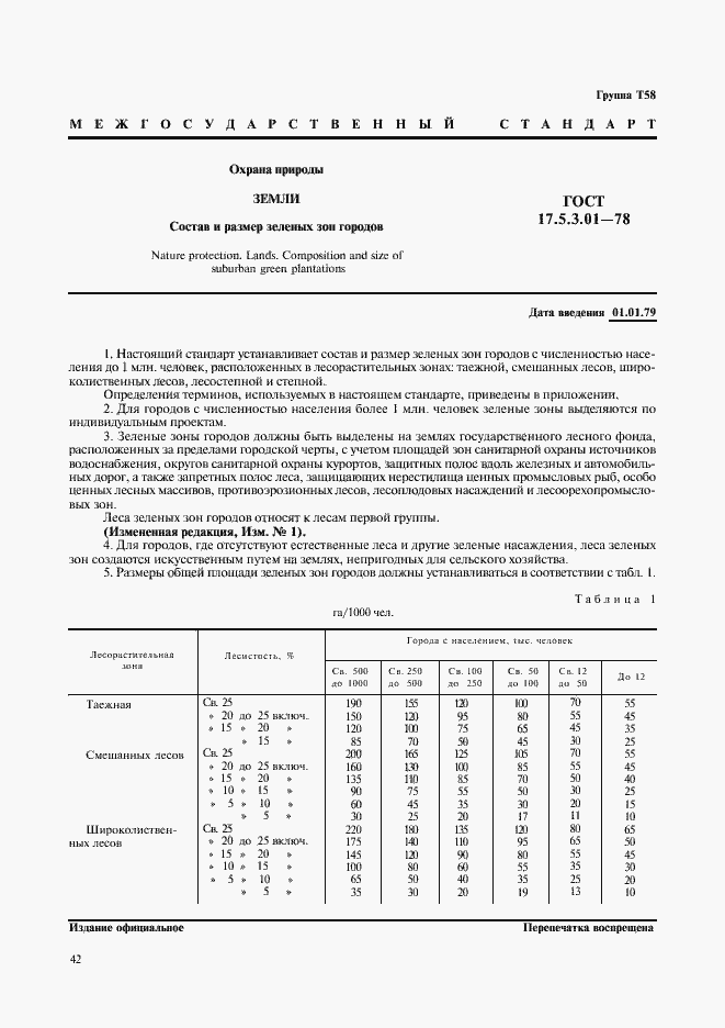 Страница 1 ГОСТ 17.5.3.01-78