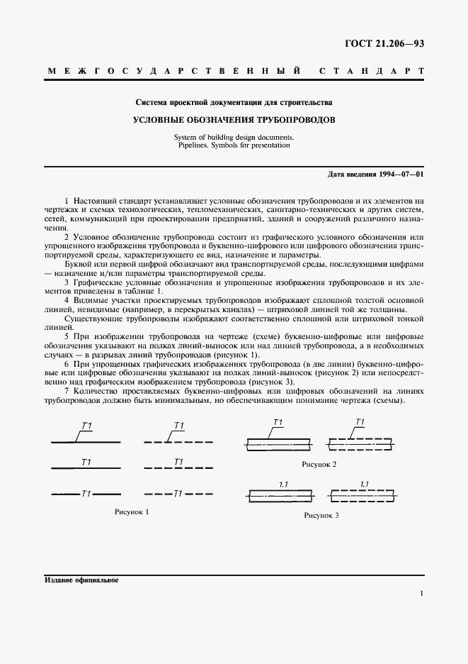 Страница 3 ГОСТ 21.206-93