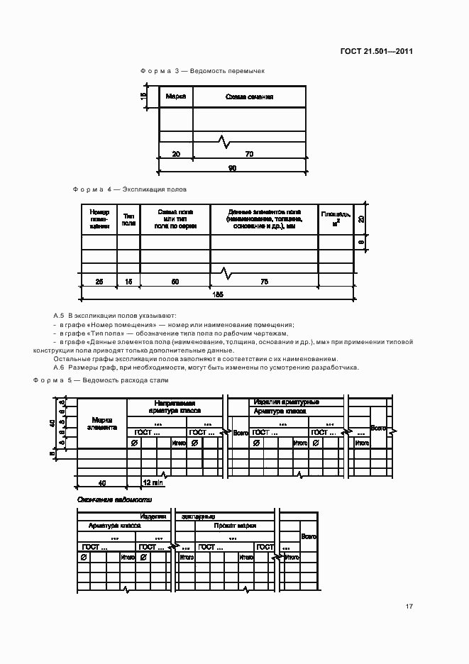 Страница 21 ГОСТ 21.501-2011