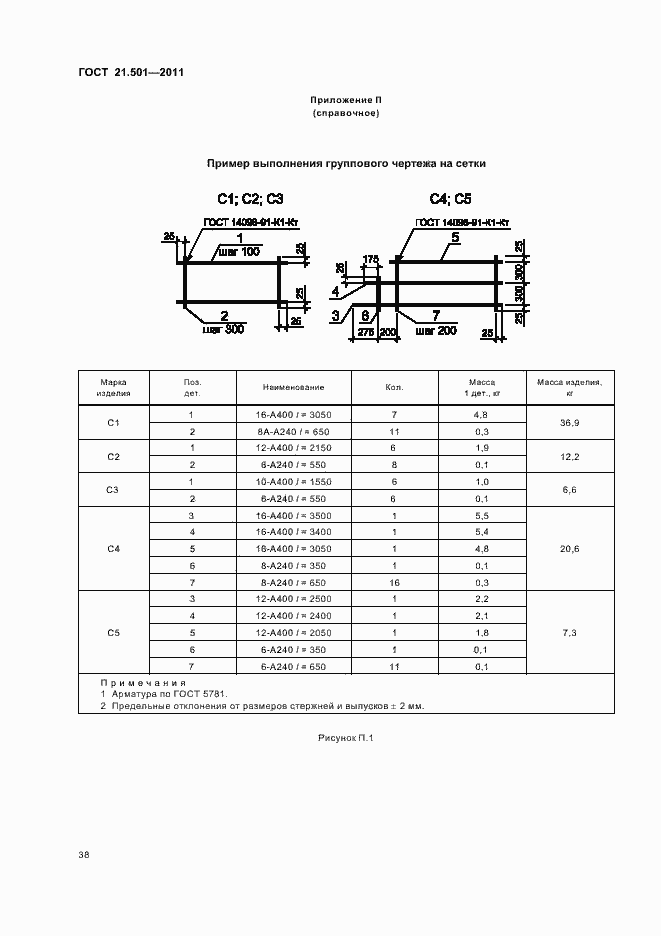 Страница 42 ГОСТ 21.501-2011