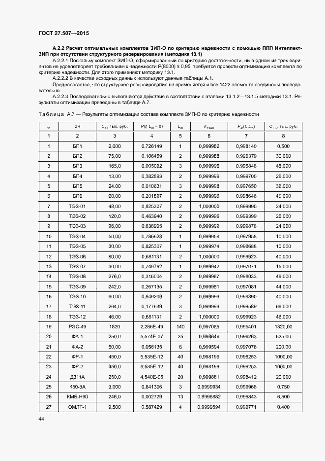 Страница 47 ГОСТ 27.507-2015