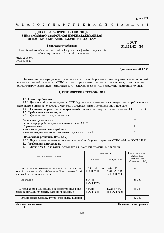 Страница 1 ГОСТ 31.121.42-84