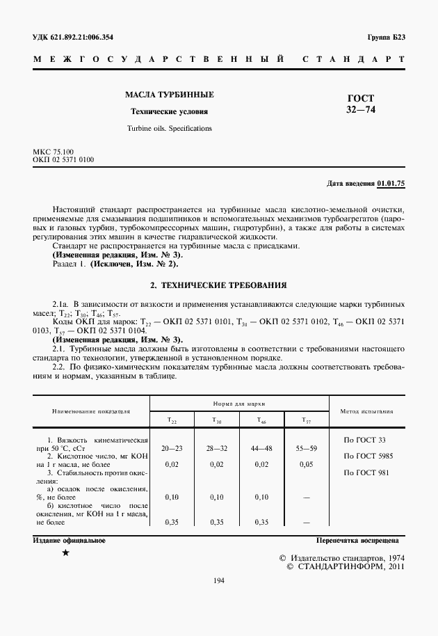 Страница 2 ГОСТ 32-74