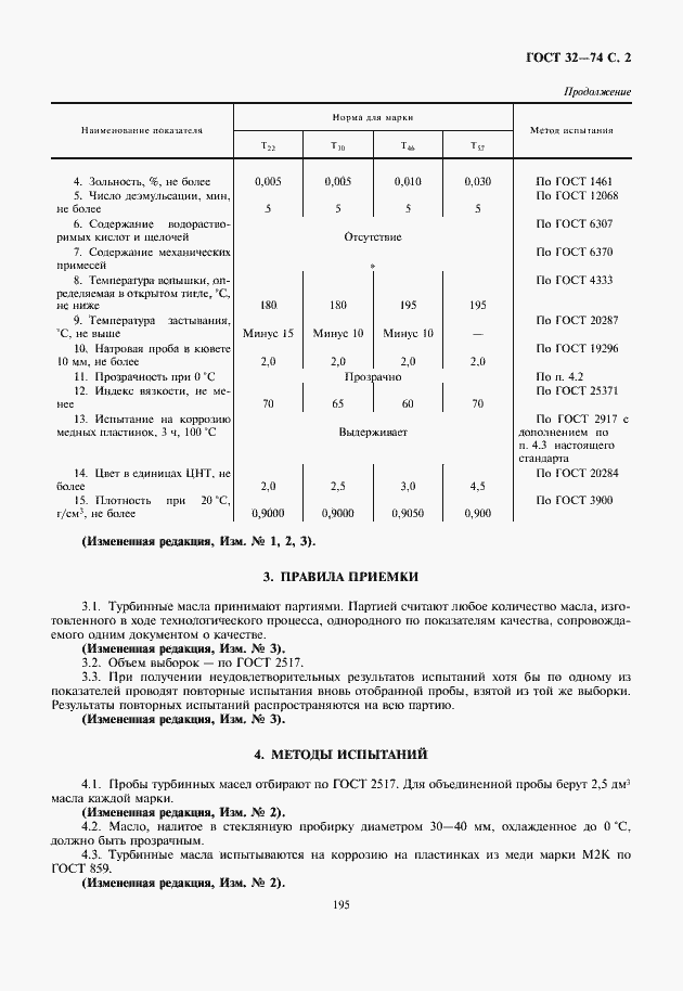Страница 3 ГОСТ 32-74