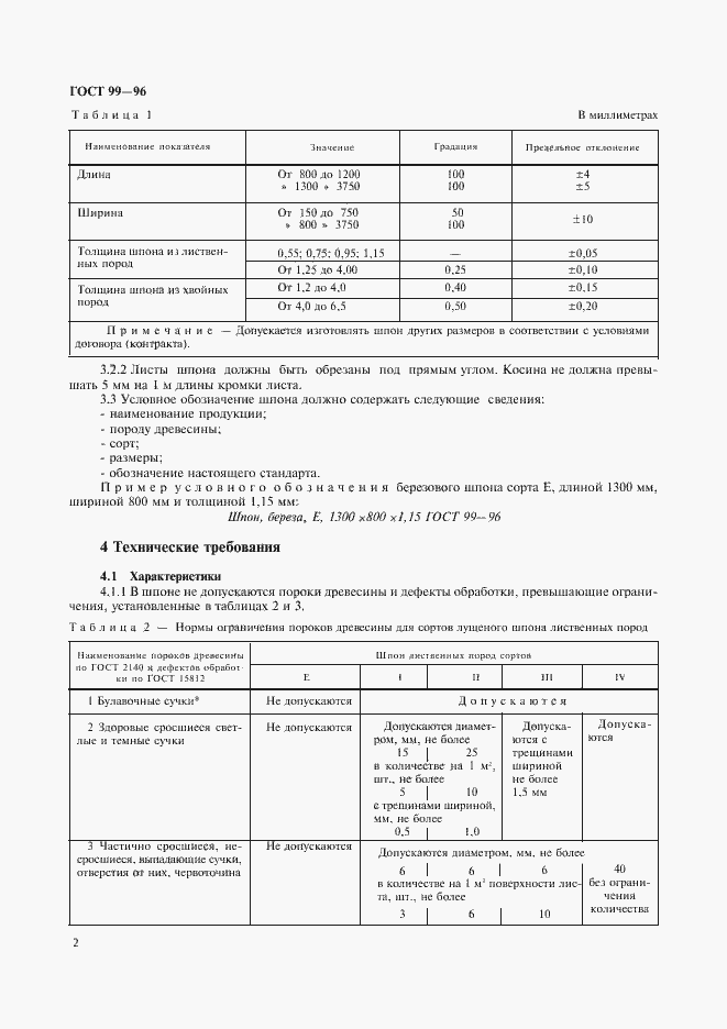 Страница 4 ГОСТ 99-96