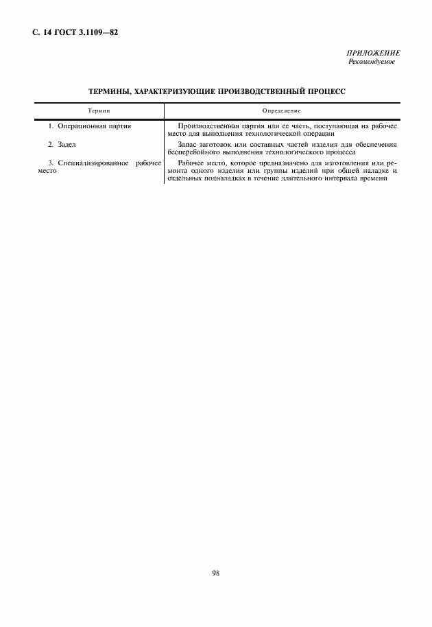 Страница 16 ГОСТ 3.1109-82