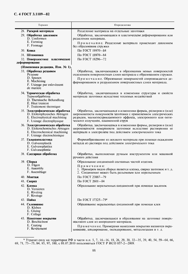 Страница 6 ГОСТ 3.1109-82