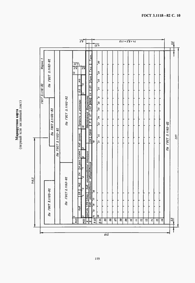 Страница 11 ГОСТ 3.1118-82