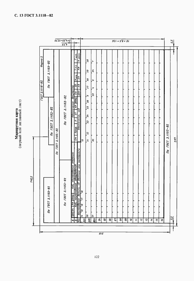 Страница 14 ГОСТ 3.1118-82
