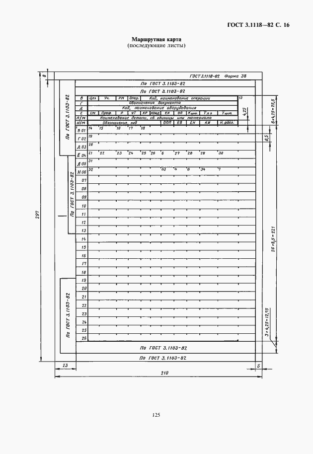 Страница 17 ГОСТ 3.1118-82