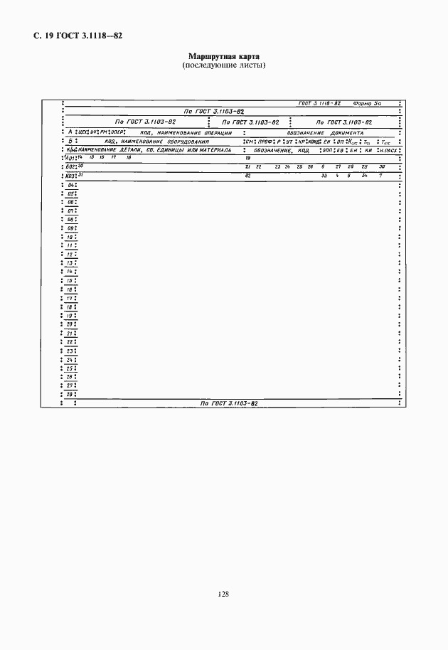 Страница 20 ГОСТ 3.1118-82