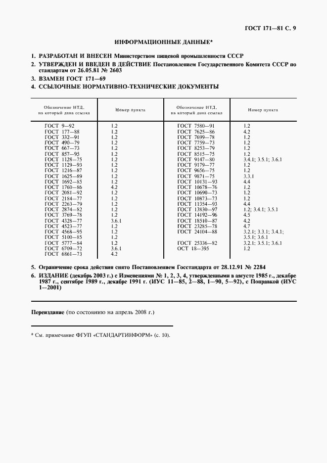 Страница 10 ГОСТ 171-81