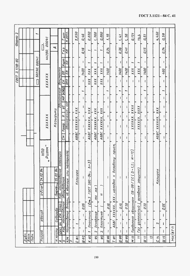 Страница 43 ГОСТ 3.1121-84