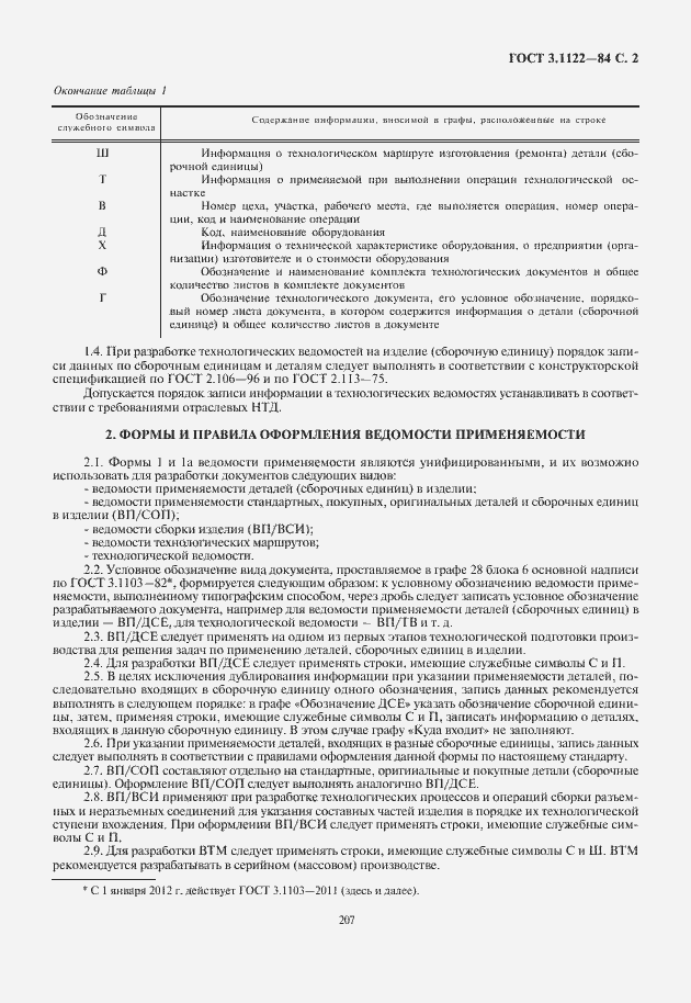 Страница 3 ГОСТ 3.1122-84