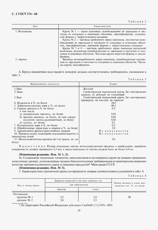 Страница 4 ГОСТ 276-60