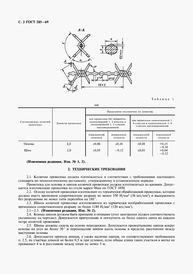 Страница 3 ГОСТ 285-69