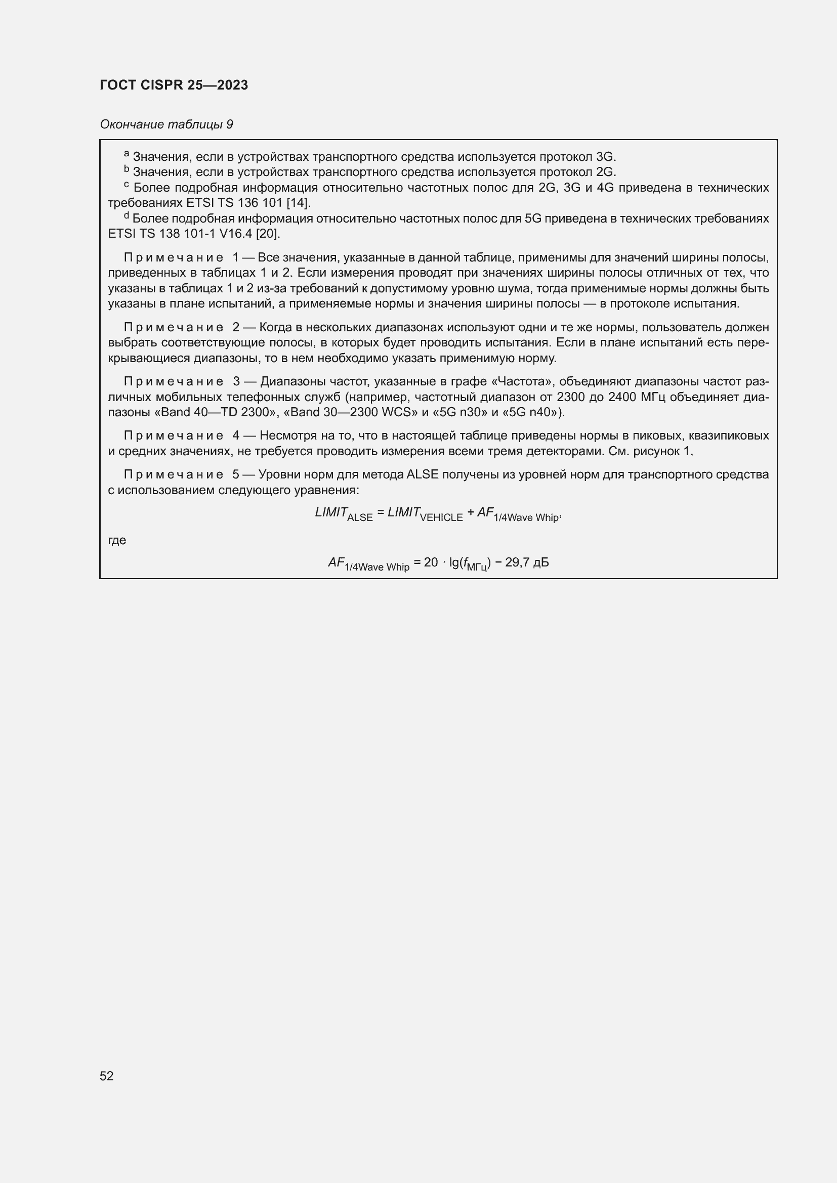 Страница 58 ГОСТ CISPR 25-2023