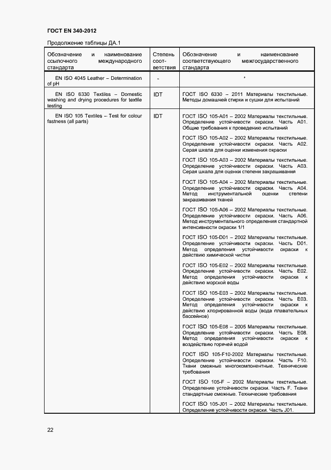 Страница 26 ГОСТ EN 340-2012