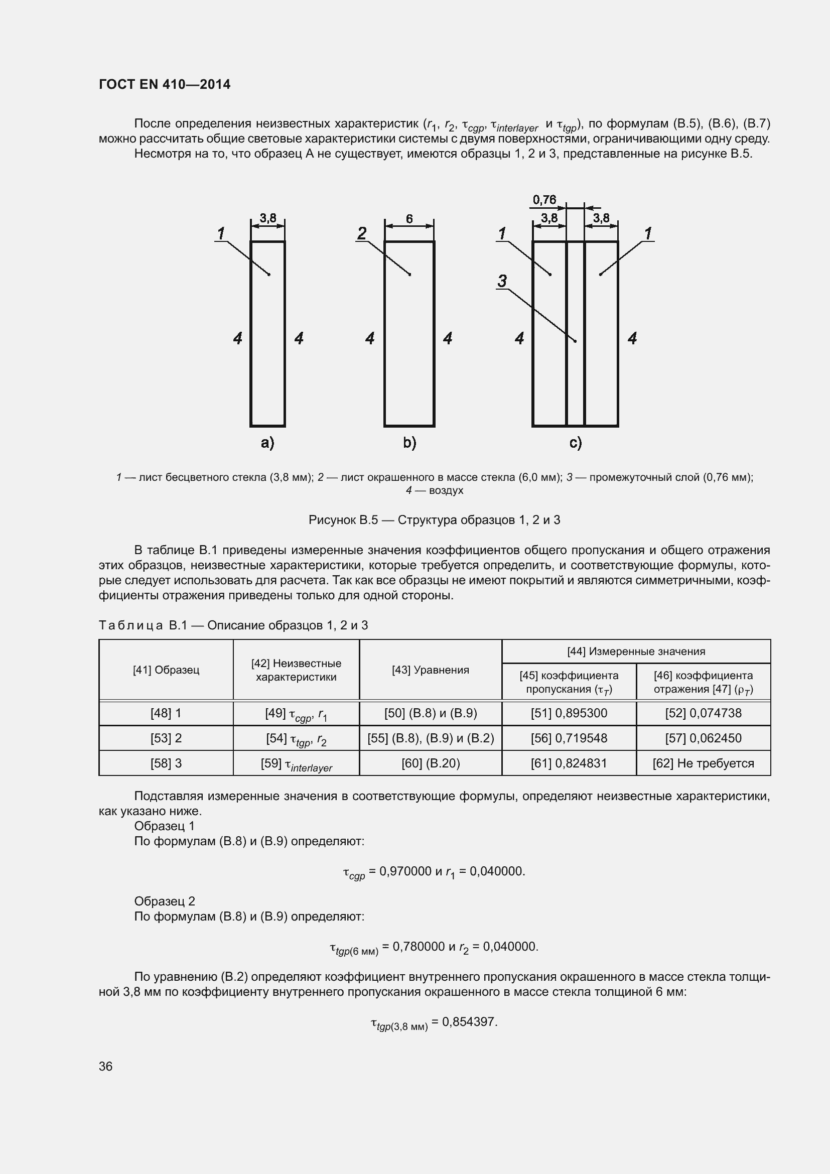 Страница 43 ГОСТ EN 410-2014