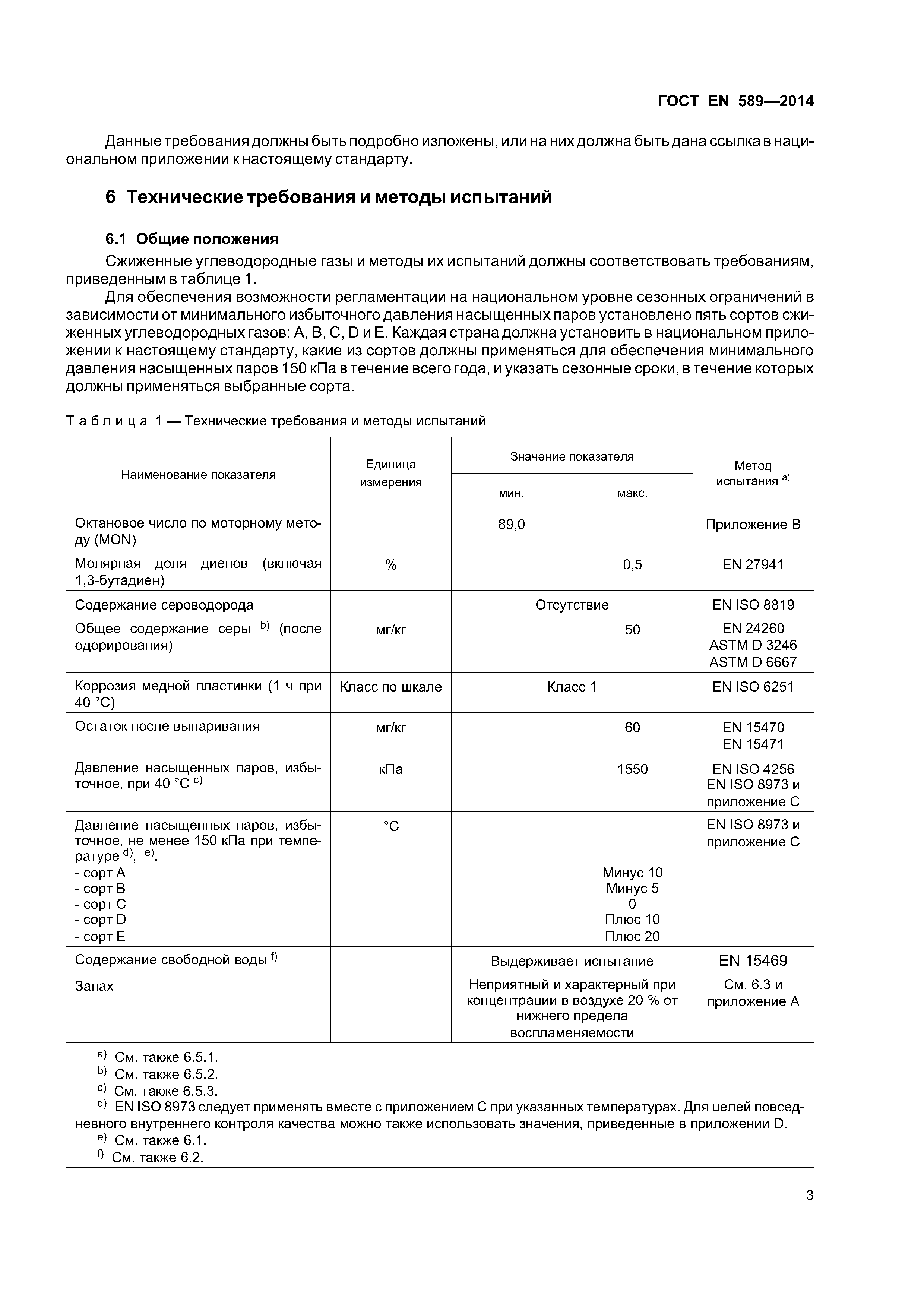 Страница 6 ГОСТ EN 589-2014