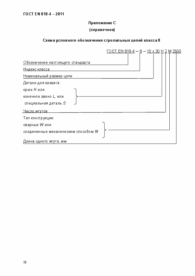 Страница 22 ГОСТ EN 818-4-2011