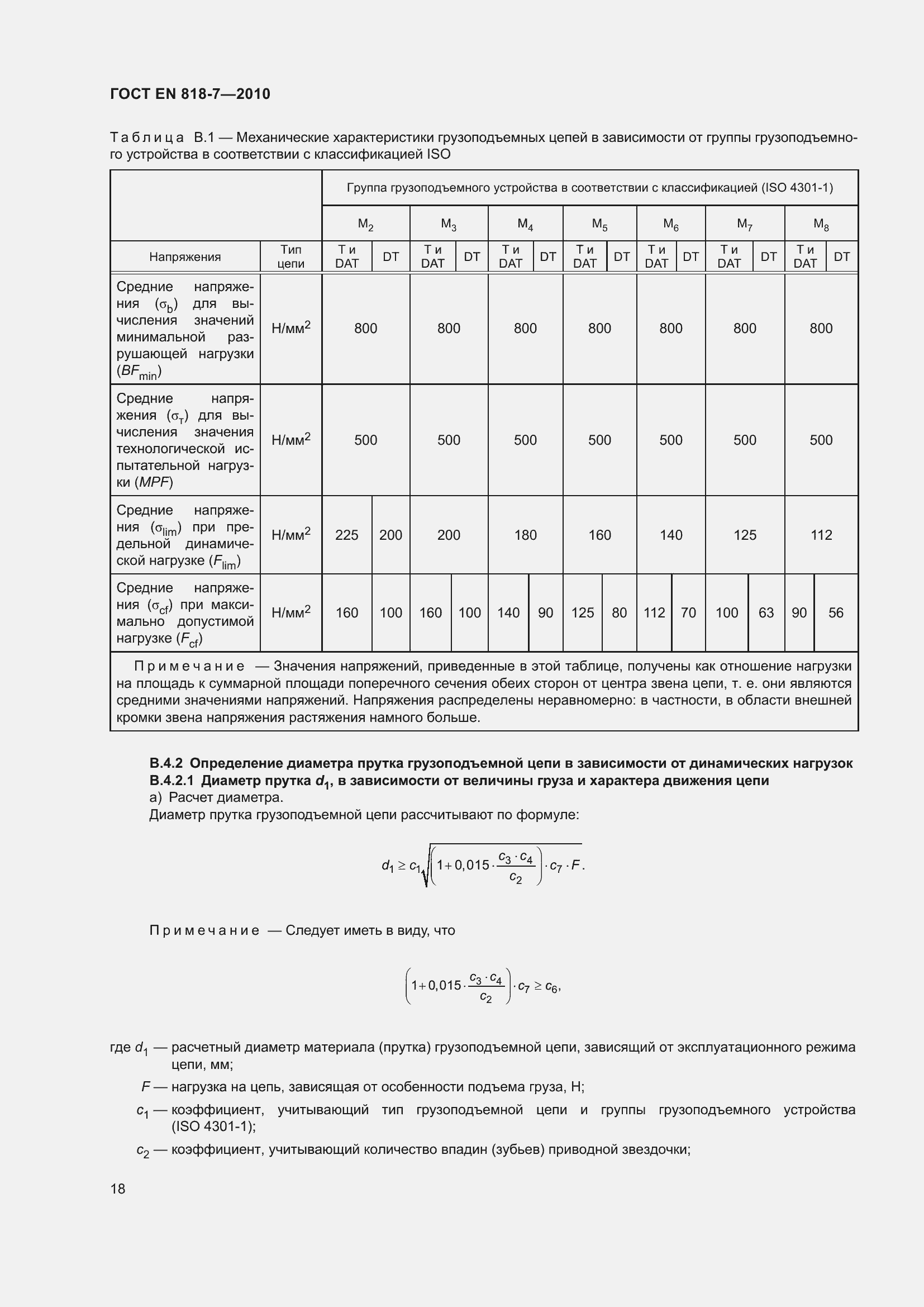 Страница 22 ГОСТ EN 818-7-2010