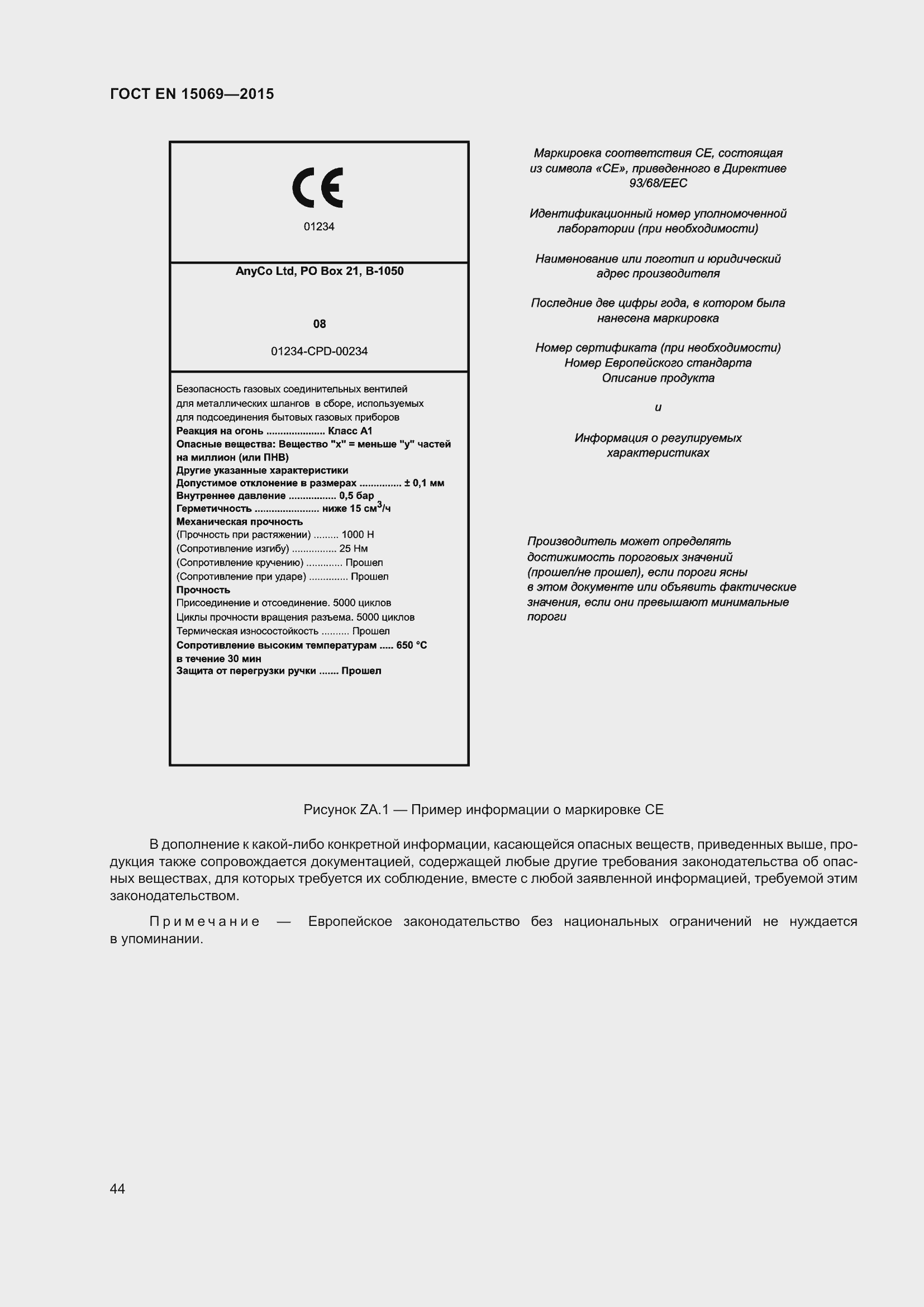 Страница 48 ГОСТ EN 15069-2015