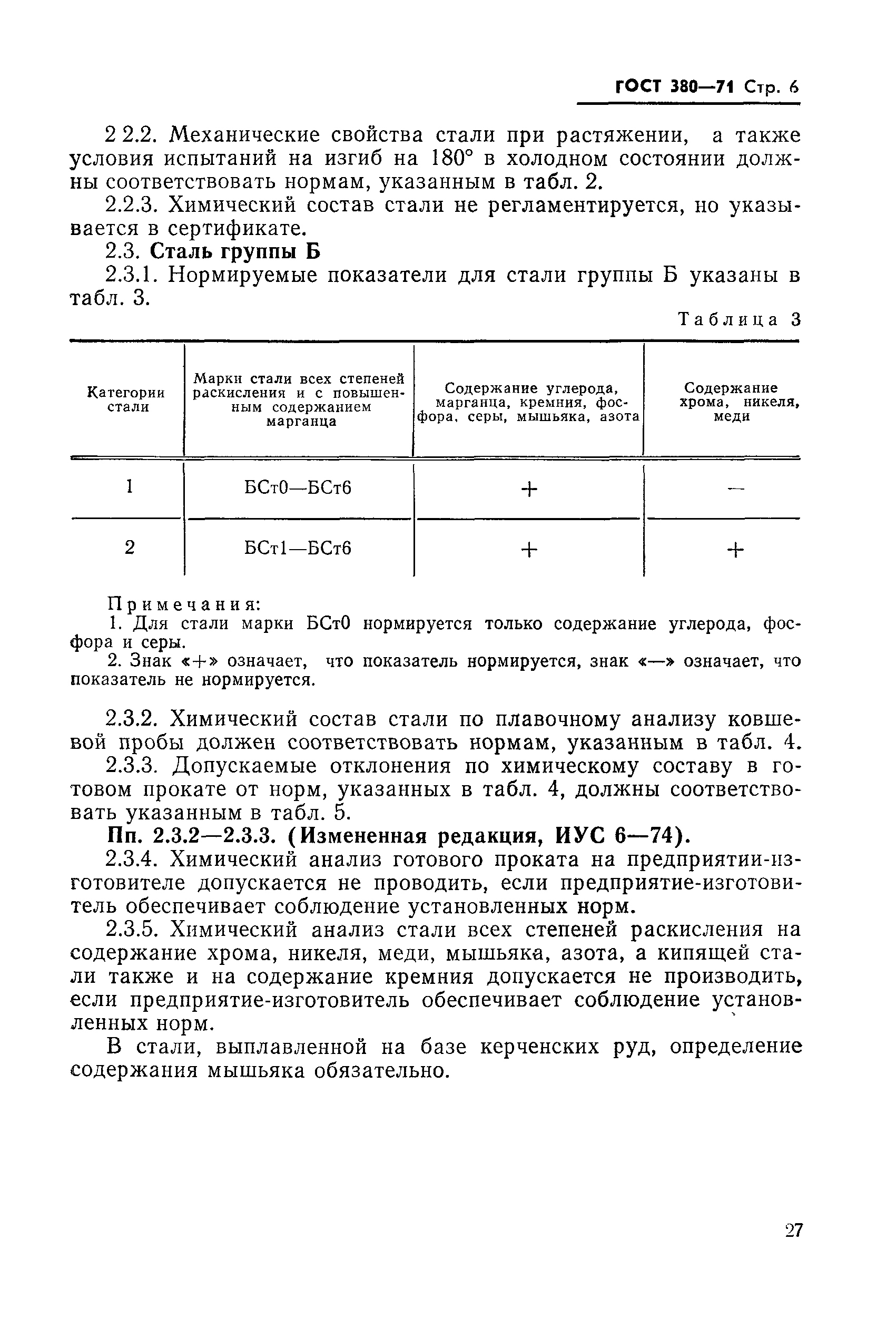 Страница 6 ГОСТ 380-71