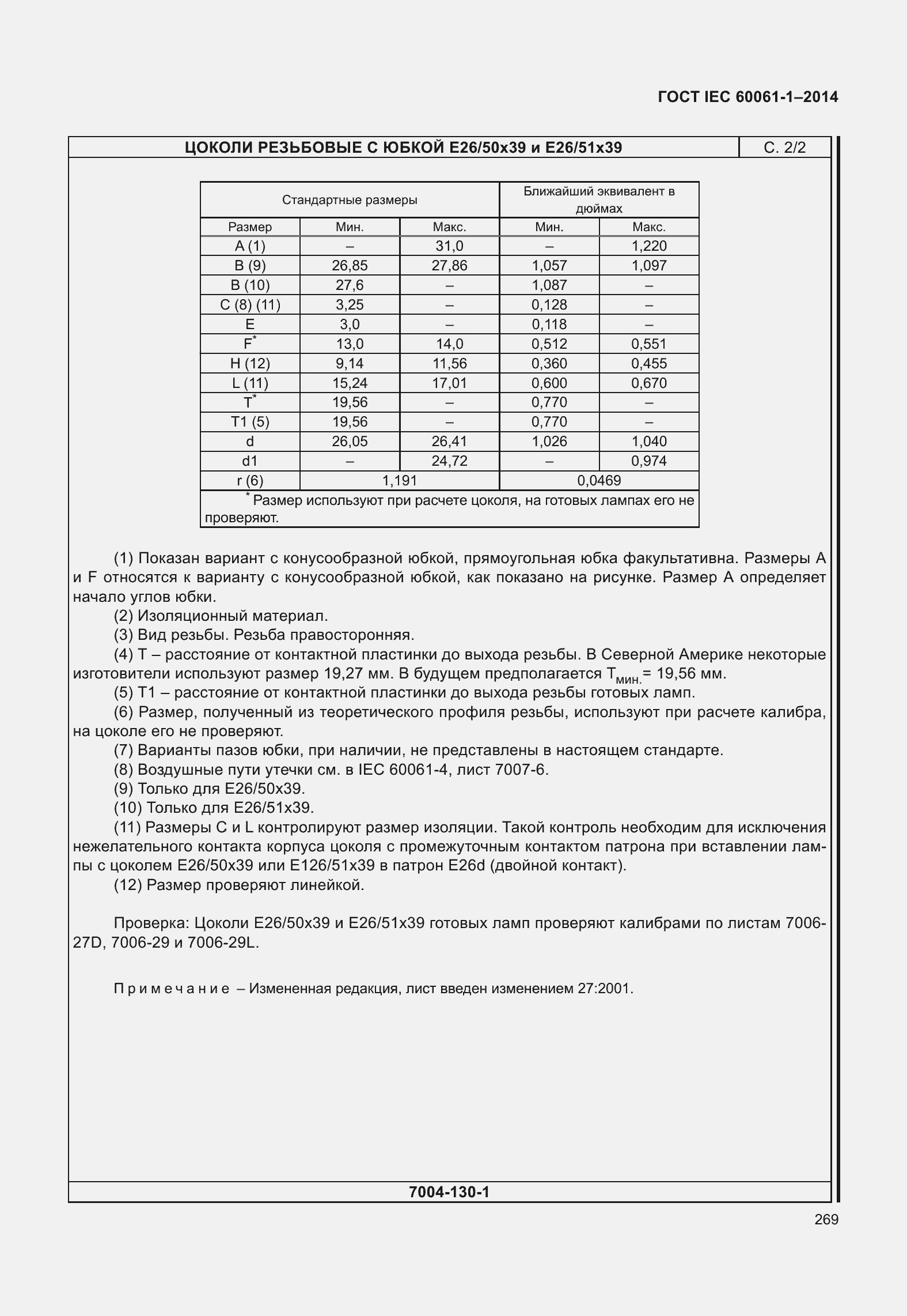 Страница 274 ГОСТ IEC 60061-1-2014