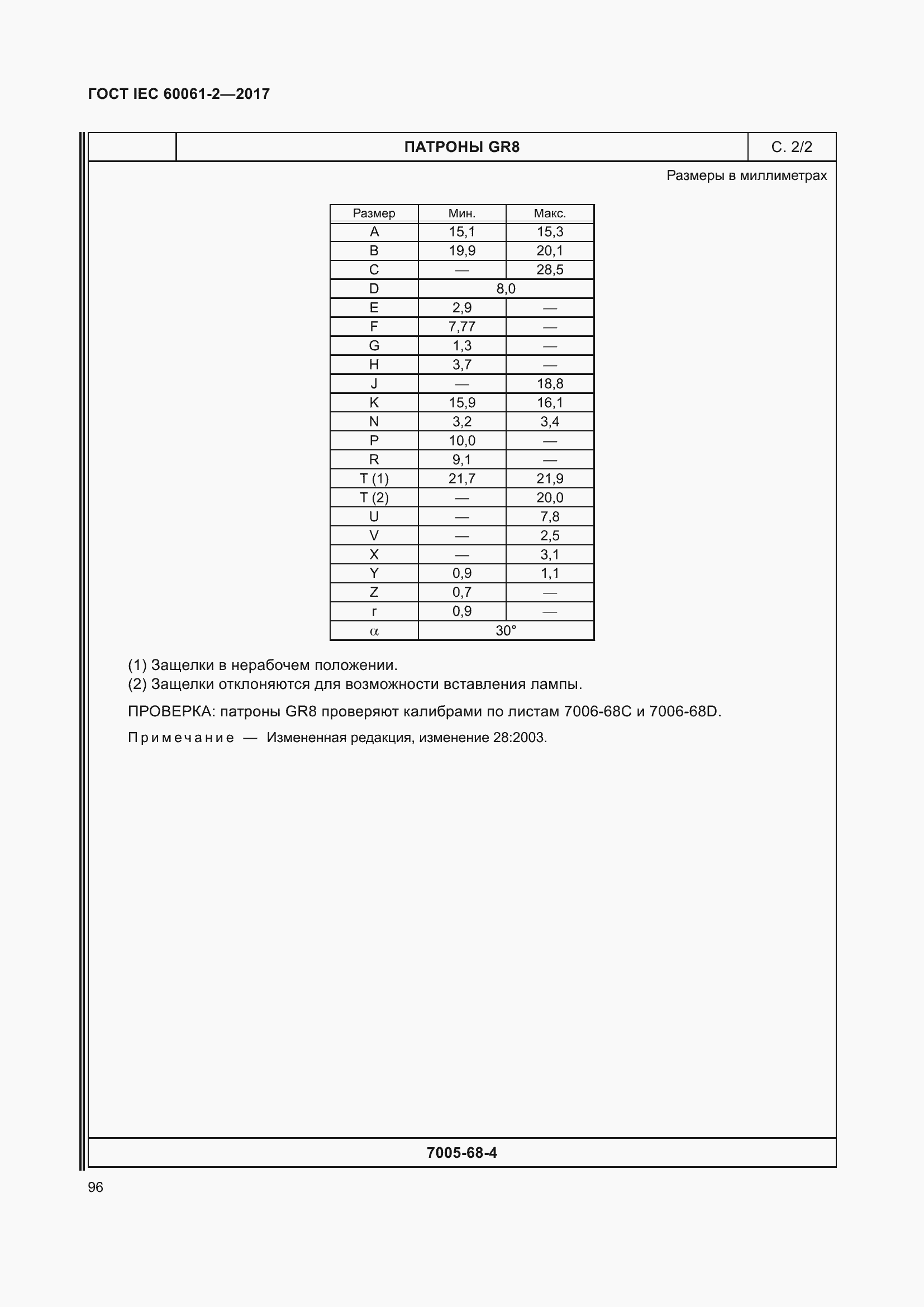 Страница 102 ГОСТ IEC 60061-2-2017