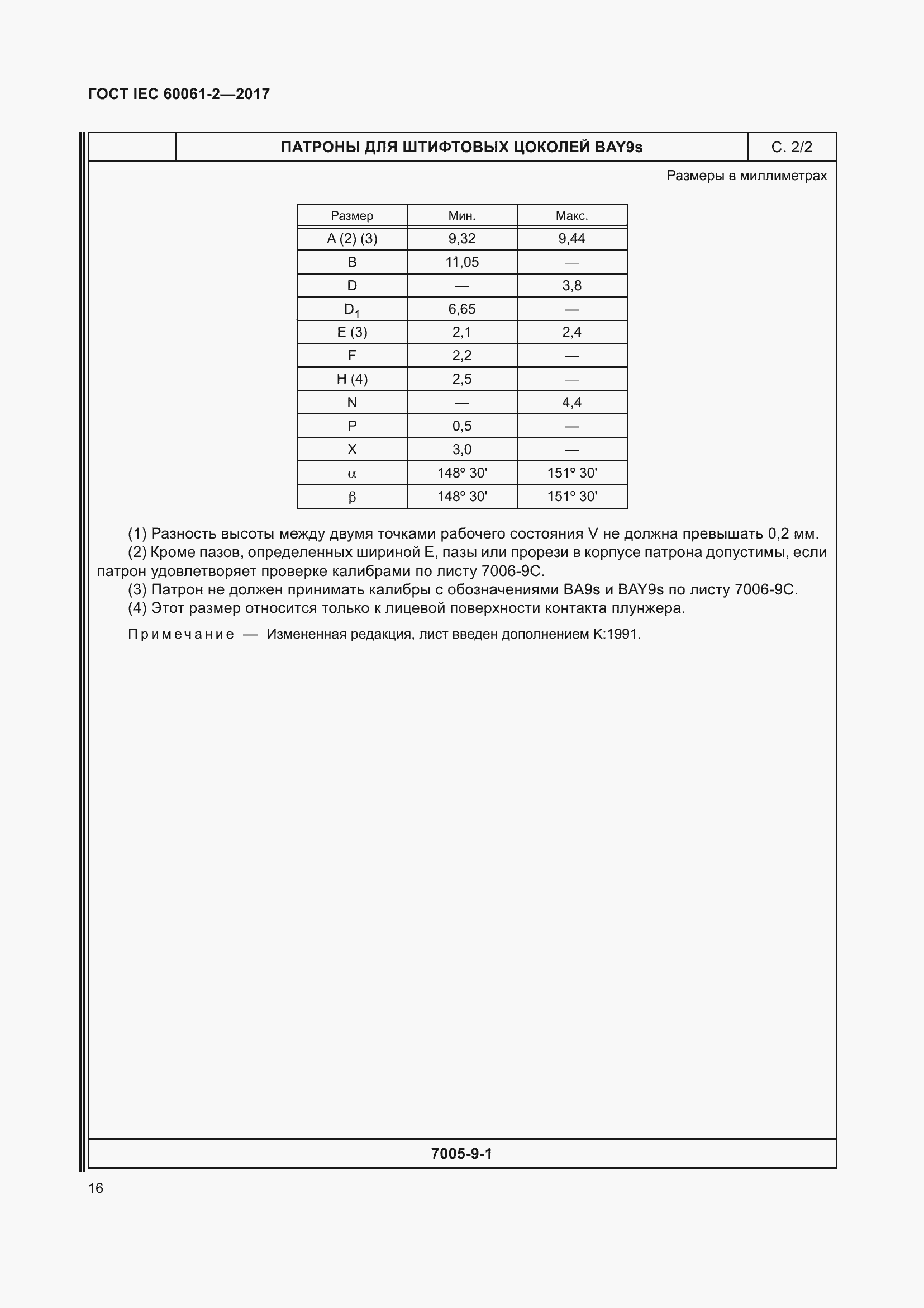 Страница 22 ГОСТ IEC 60061-2-2017
