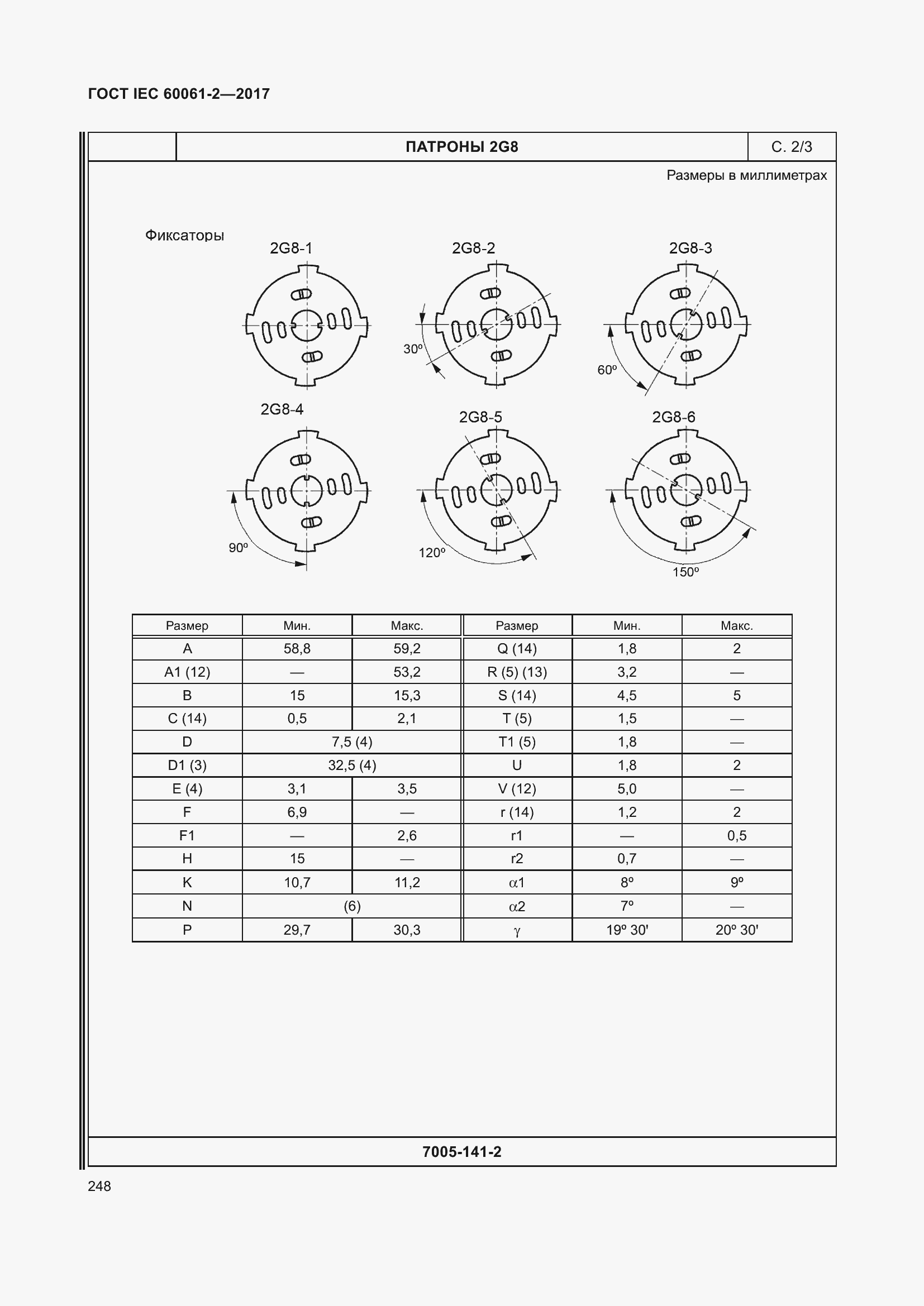 Страница 254 ГОСТ IEC 60061-2-2017