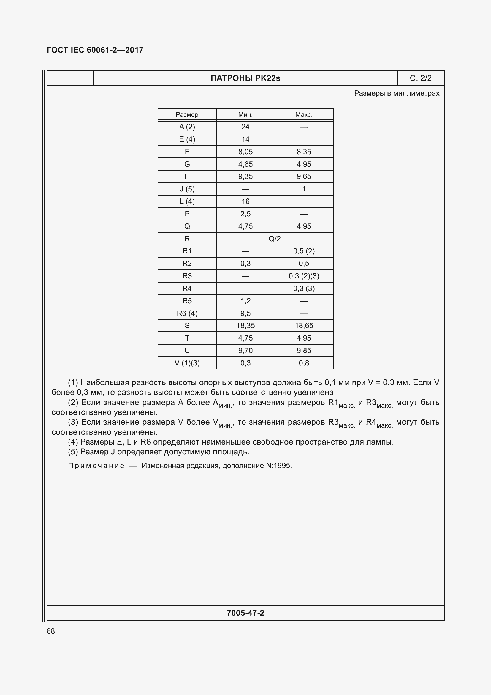 Страница 74 ГОСТ IEC 60061-2-2017