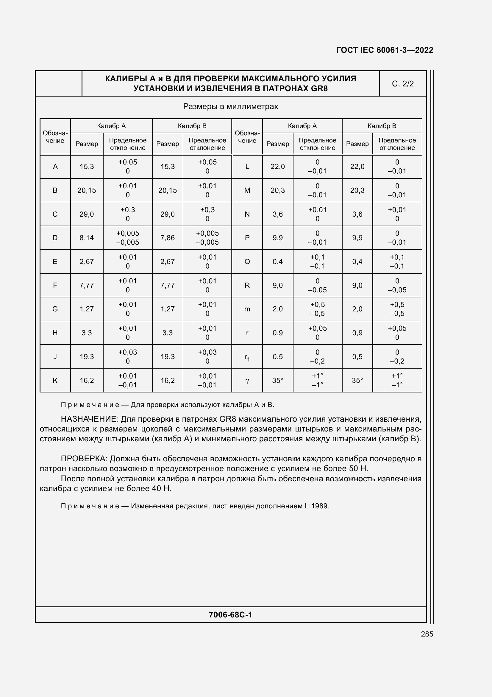 Страница 305 ГОСТ IEC 60061-3-2022