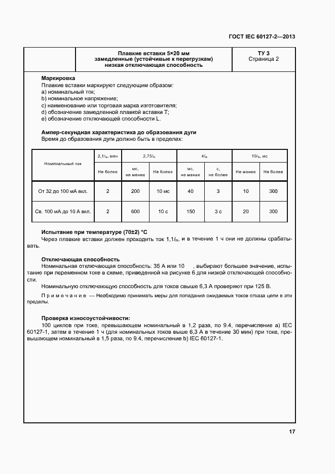 Страница 22 ГОСТ IEC 60127-2-2013