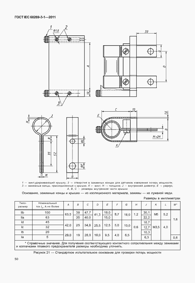 Страница 58 ГОСТ IEC 60269-3-1-2011