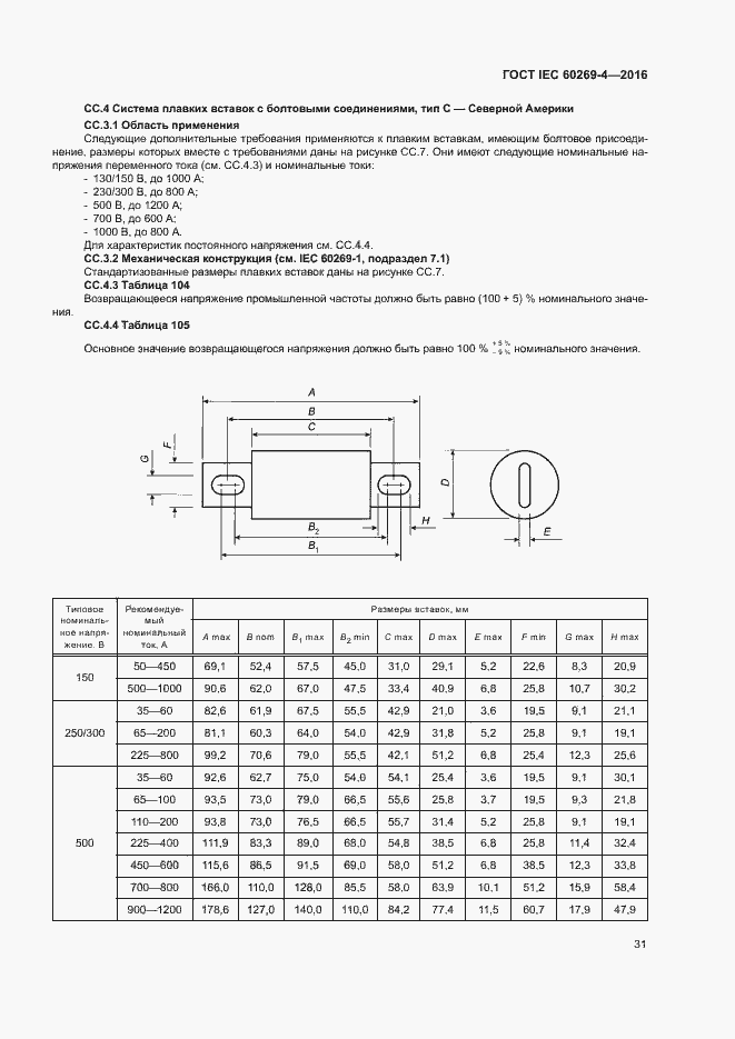 Страница 35 ГОСТ IEC 60269-4-2016