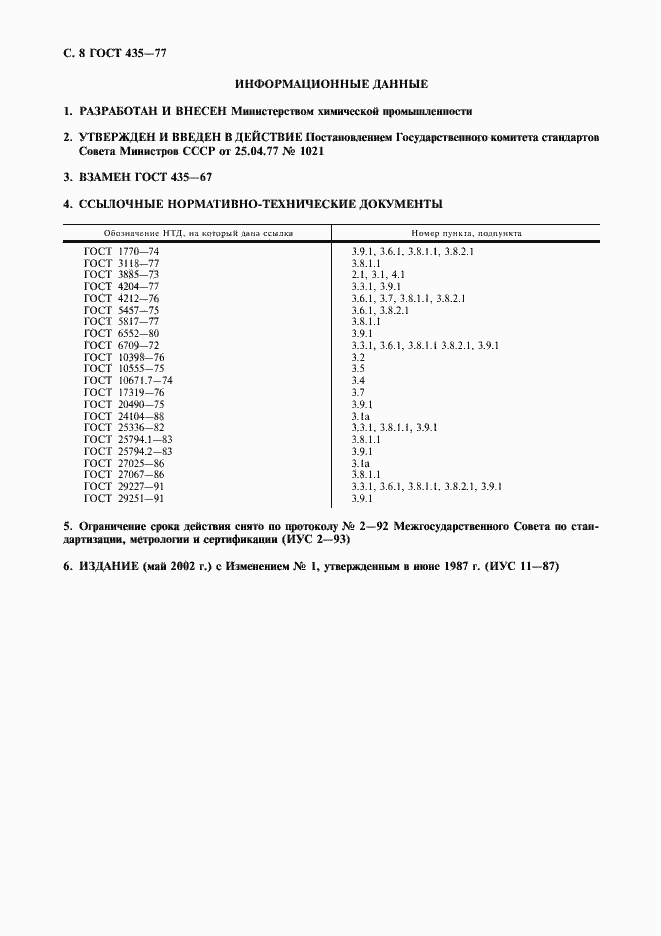 Страница 9 ГОСТ 435-77