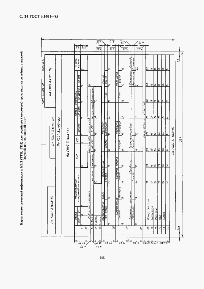 Страница 25 ГОСТ 3.1401-85