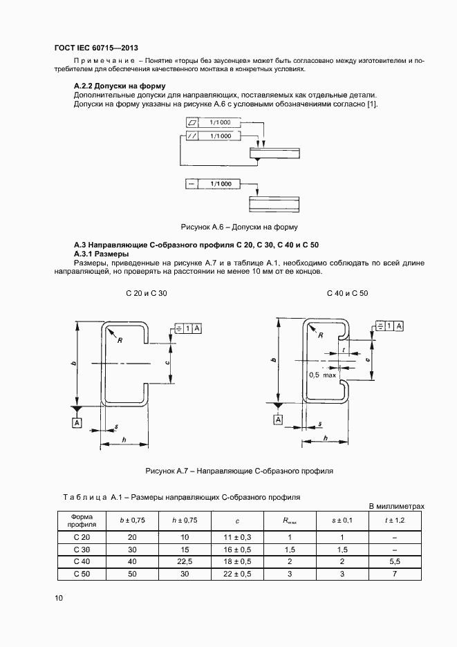 Страница 14 ГОСТ IEC 60715-2013