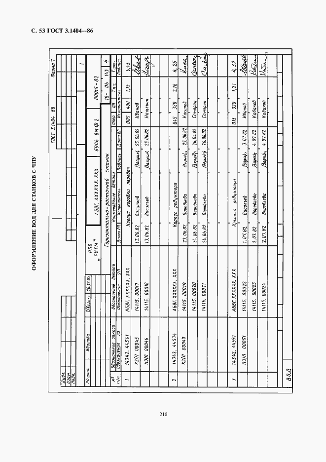 Страница 54 ГОСТ 3.1404-86