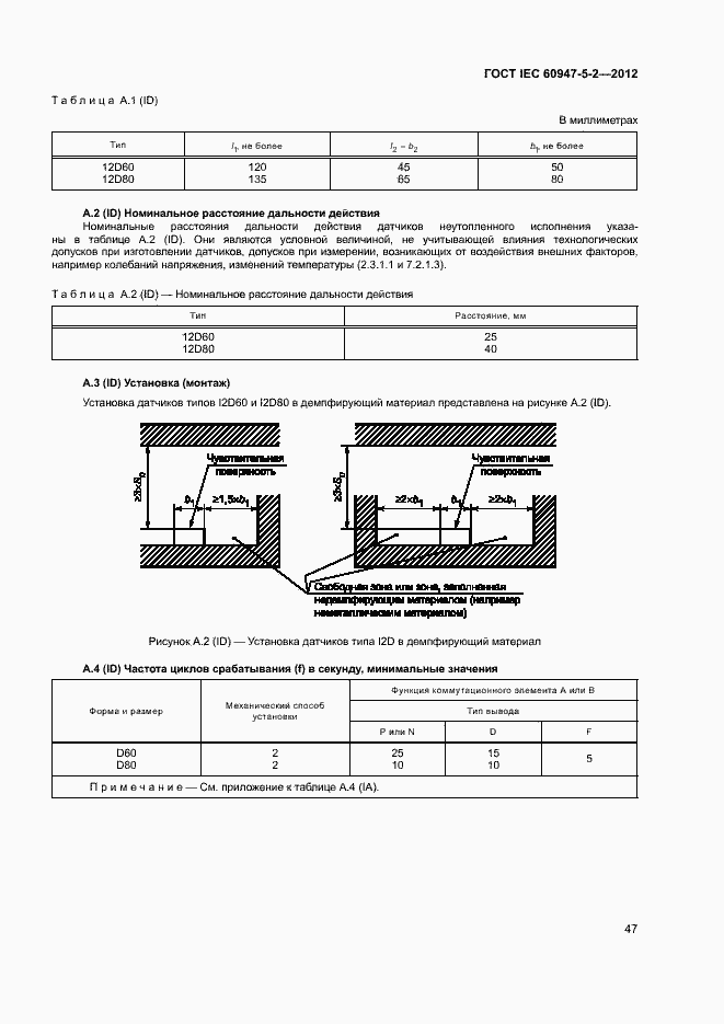 Страница 50 ГОСТ IEC 60947-5-2-2012