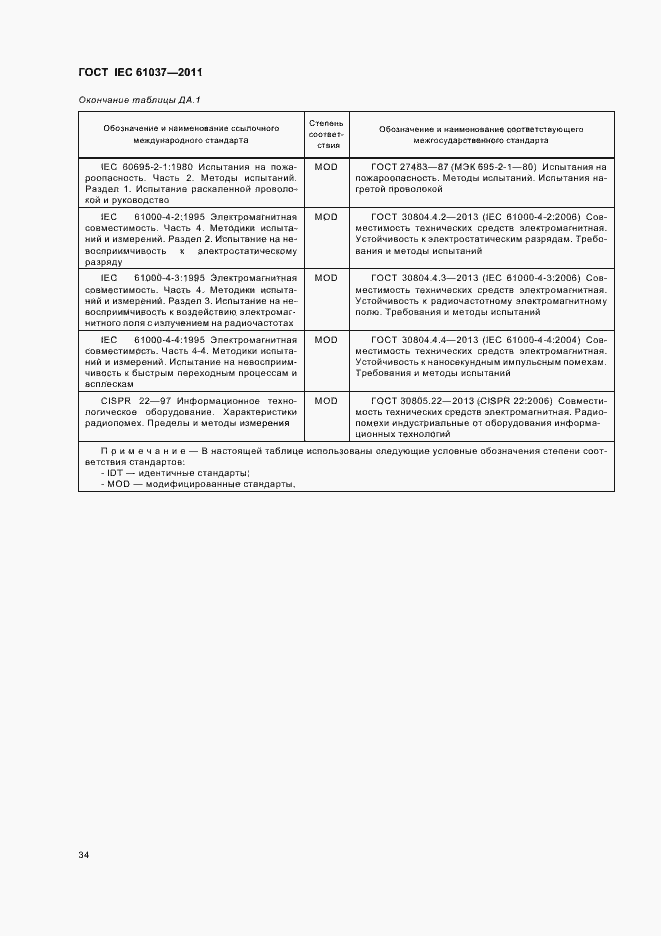 Страница 38 ГОСТ IEC 61037-2011