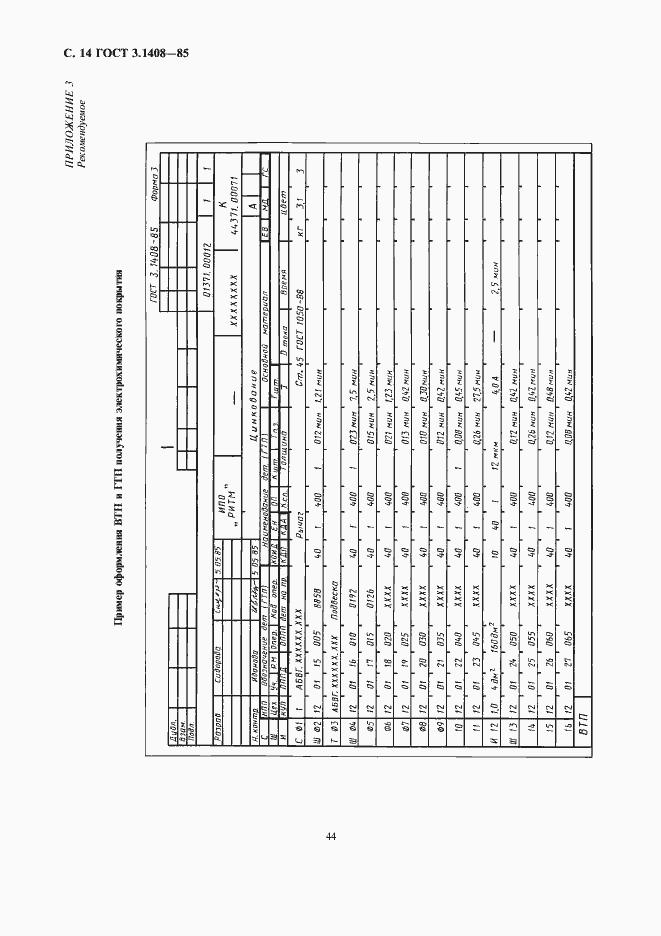 Страница 14 ГОСТ 3.1408-85