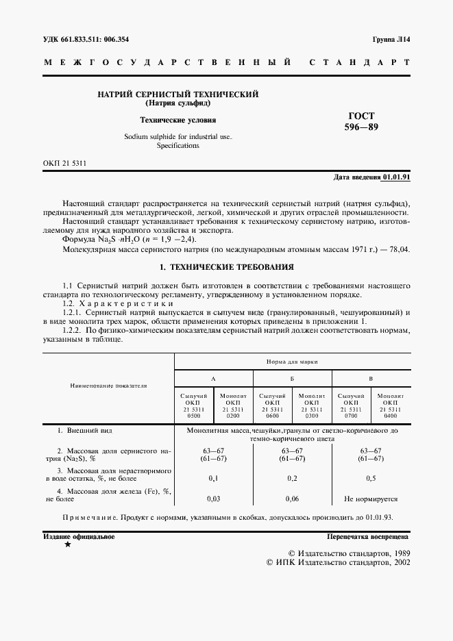 Страница 2 ГОСТ 596-89