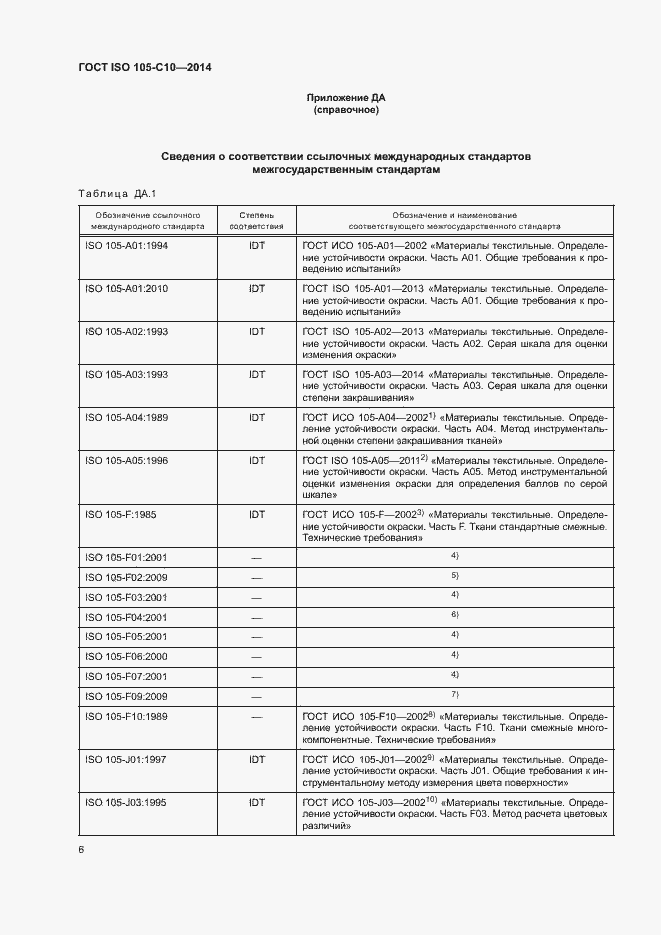 Страница 10 ГОСТ ISO 105-C10-2014