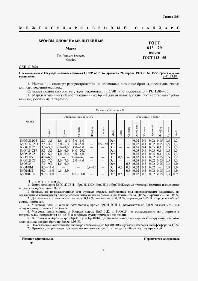 Страница 3 ГОСТ 613-79