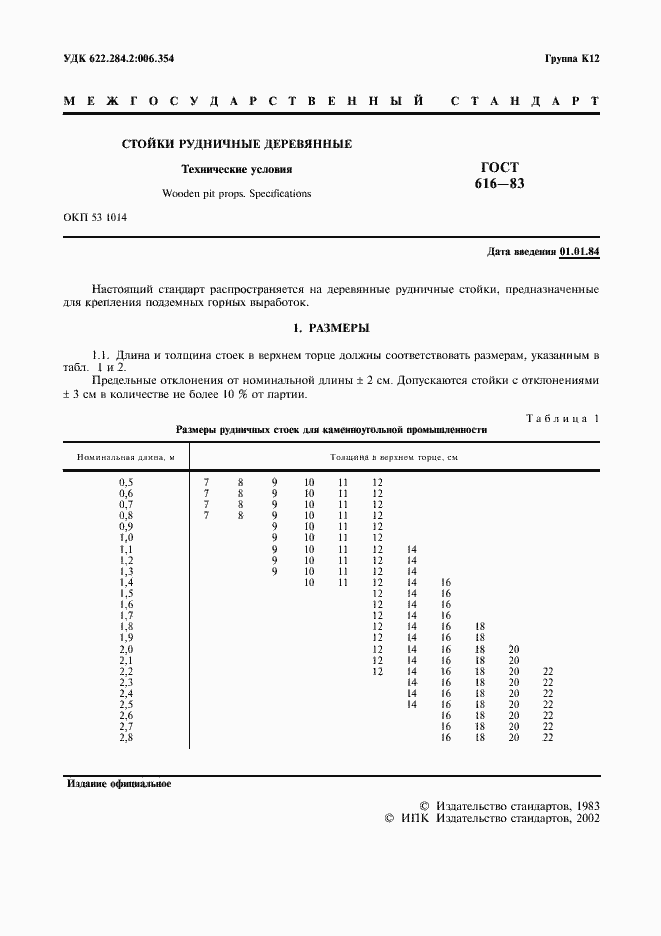 Страница 2 ГОСТ 616-83