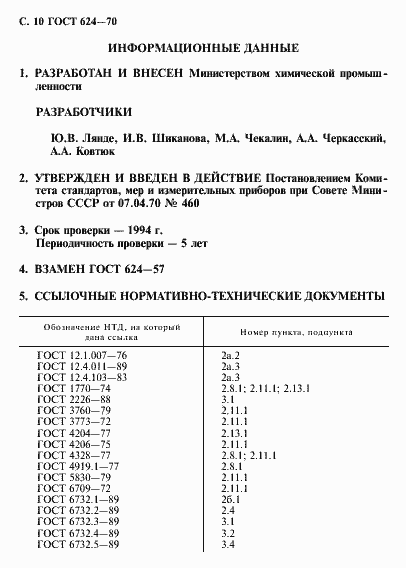 Страница 11 ГОСТ 624-70