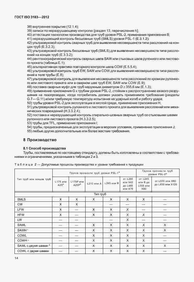 Страница 20 ГОСТ ISO 3183-2012